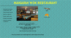 Desktop Screenshot of mandarinwokrestaurant.com